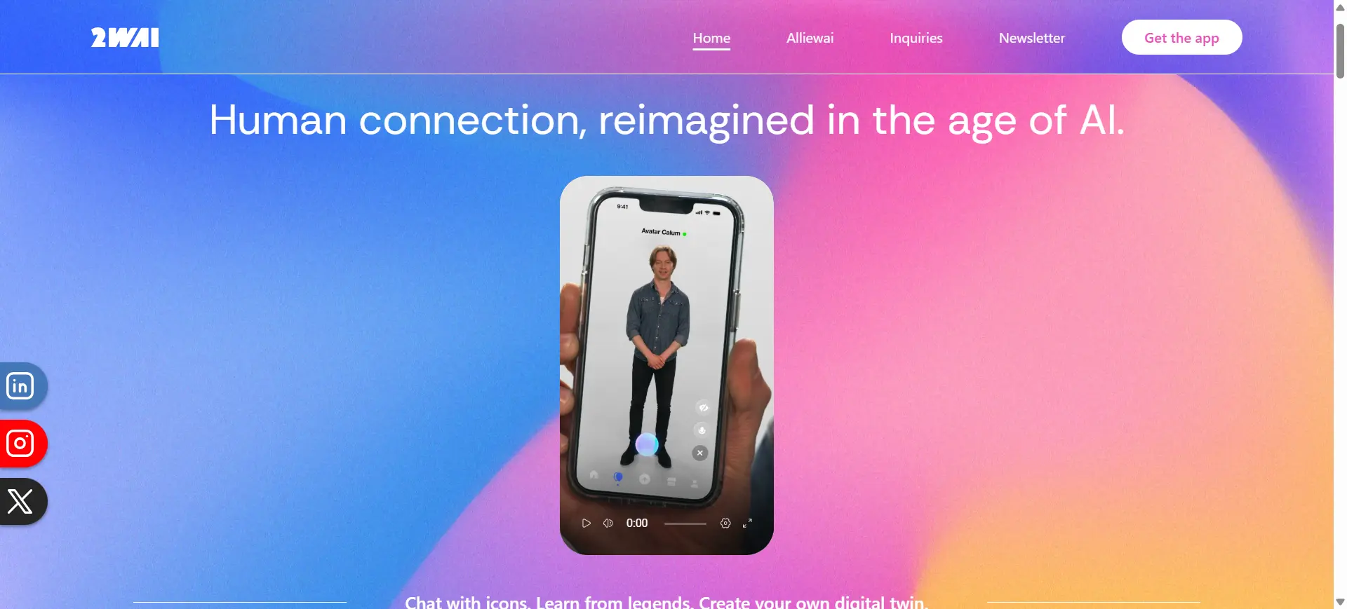 2wai AI Hologram Avatar Ios App
