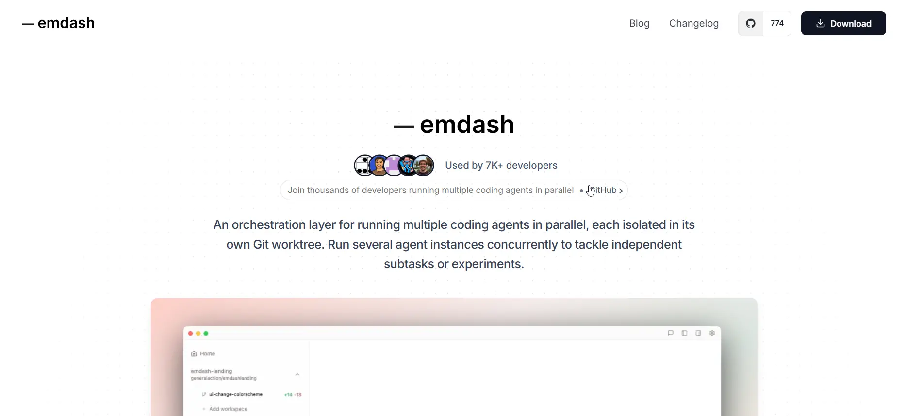 Emdash Multiple AI coding agent
