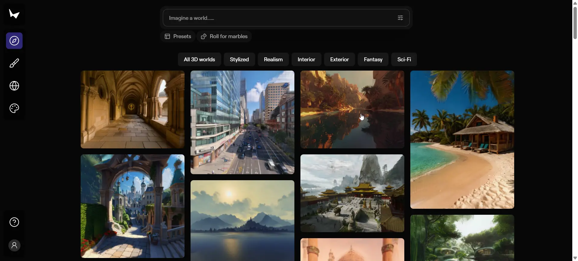 Marble 3D AI Image Generation